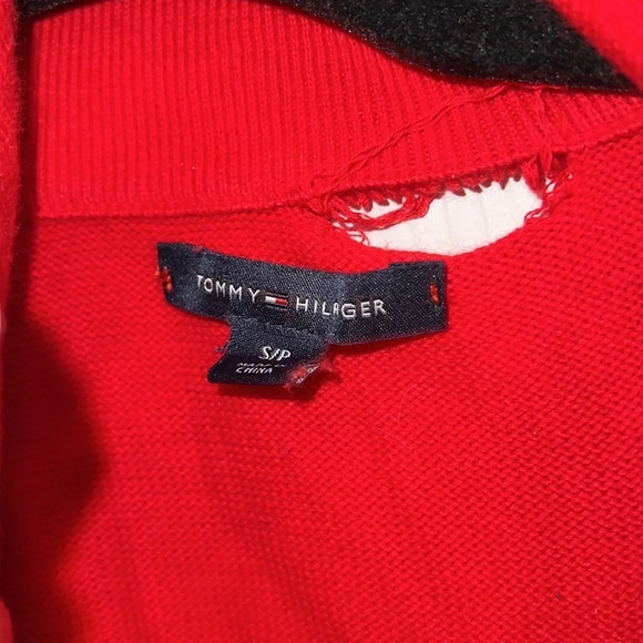 Tommy Hilfiger fill zipper knit  multi color unisex jacket sweater Sz S - Picture 4 of 13